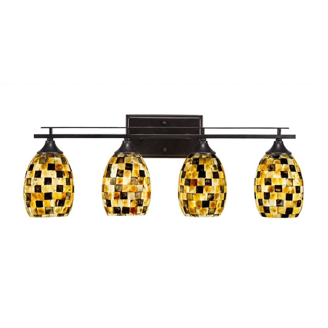 Toltec Uptowne 134-dg-408 Bath Vanity Light 27 in. wide - Dark Granite