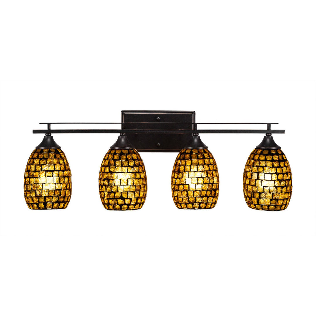 Toltec Uptowne 134-dg-409 Bath Vanity Light 27 in. wide - Dark Granite