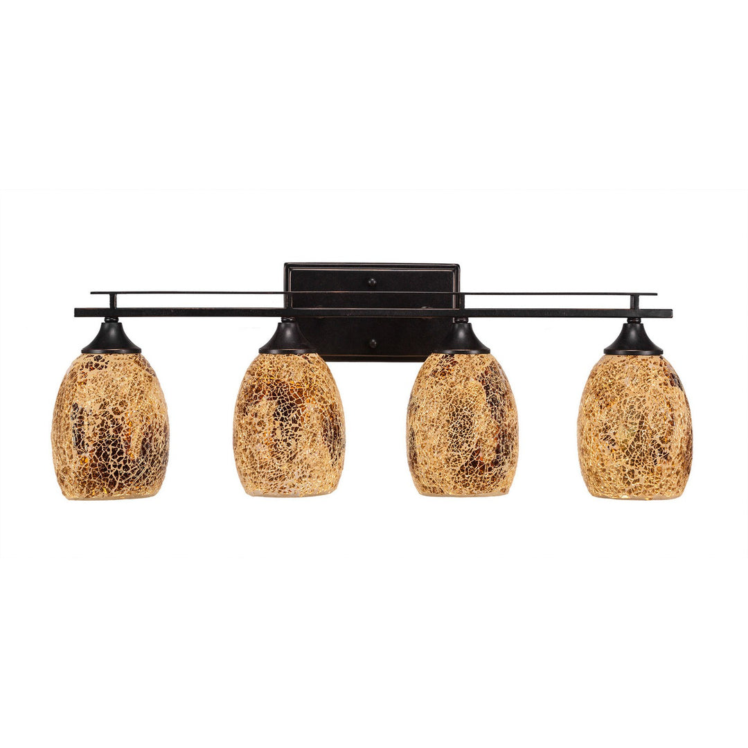 Toltec Uptowne 134-dg-4175 Bath Vanity Light 27 in. wide - Dark Granite