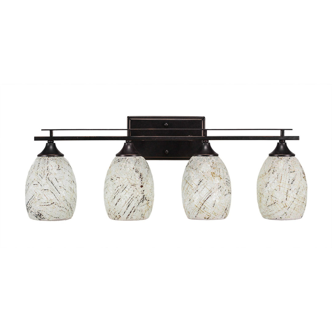 Toltec Uptowne 134-dg-5054 Bath Vanity Light 27 in. wide - Dark Granite