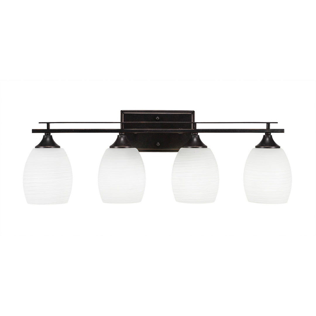 Toltec Uptowne 134-dg-615 Bath Vanity Light 27 in. wide - Dark Granite