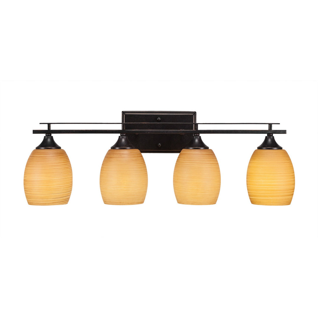 Toltec Uptowne 134-dg-625 Bath Vanity Light 27 in. wide - Dark Granite