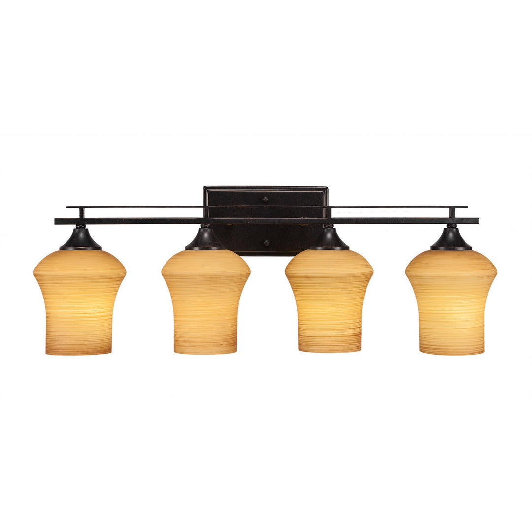 Toltec Uptowne 134-dg-680 Bath Vanity Light 28 in. wide - Dark Granite