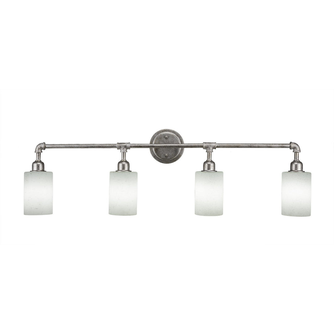 Toltec Vintage 184-as-300 Bath Vanity Light 40 in. wide - Aged Silver