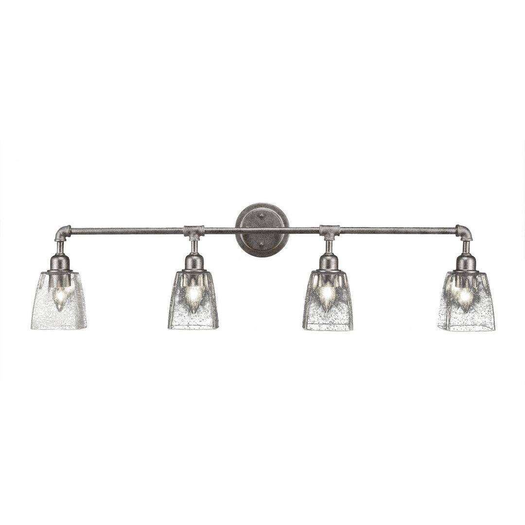 Toltec Vintage 184-as-461 Bath Vanity Light 41 in. wide - Aged Silver