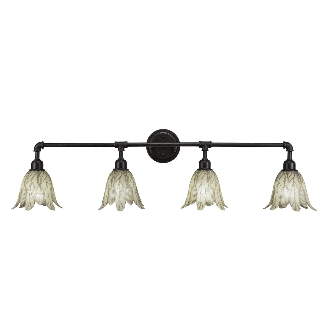 Toltec Vintage 184-dg-1025 Bath Vanity Light 44 in. wide - Dark Granite