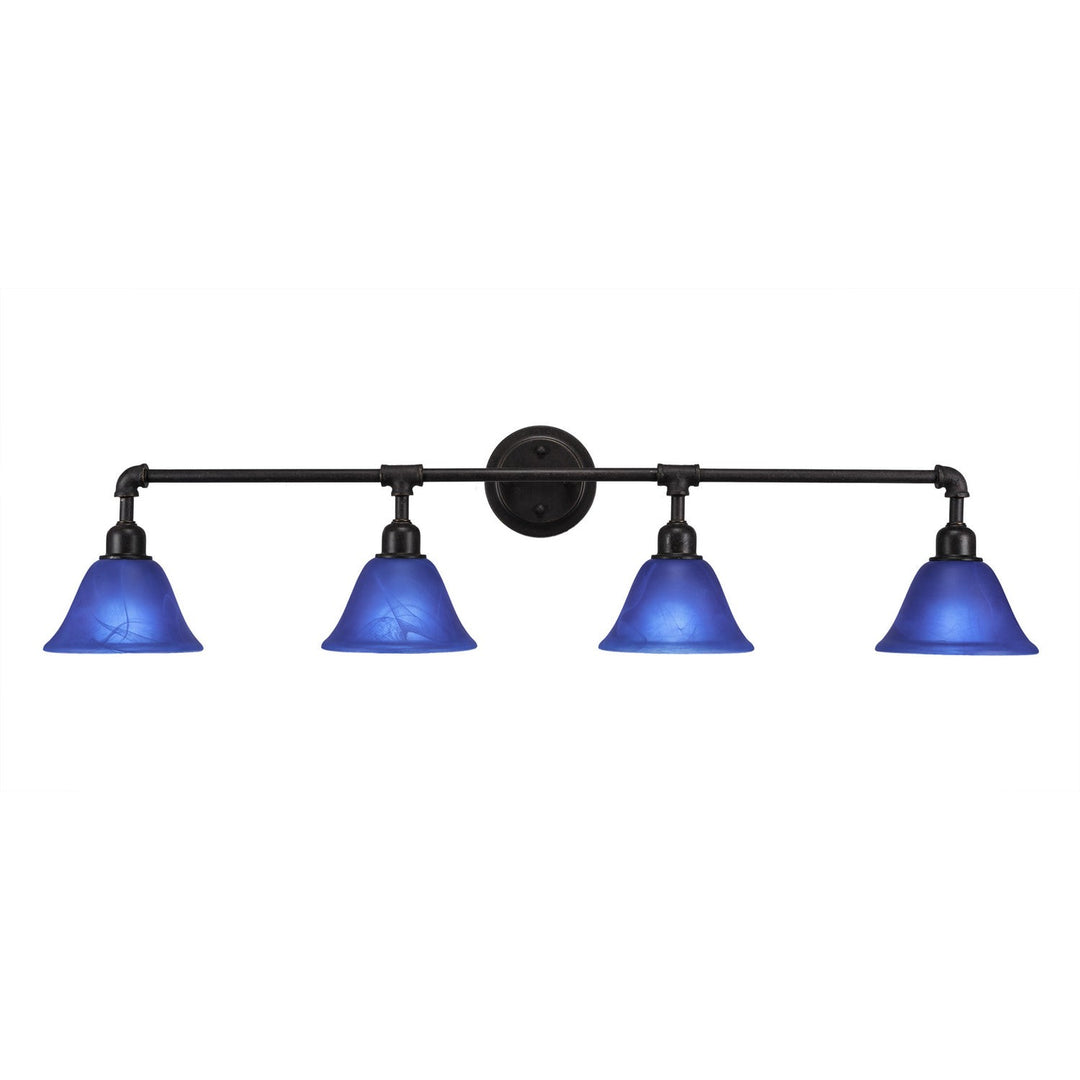 Toltec Vintage 184-dg-4155 Bath Vanity Light 44 in. wide - Dark Granite