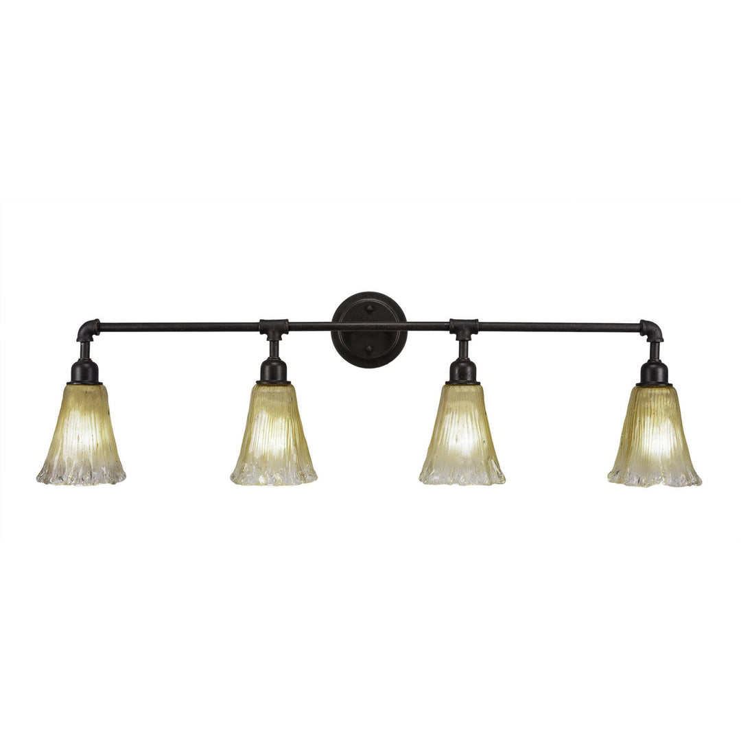 Toltec Vintage 184-dg-720 Bath Vanity Light 43 in. wide - Dark Granite