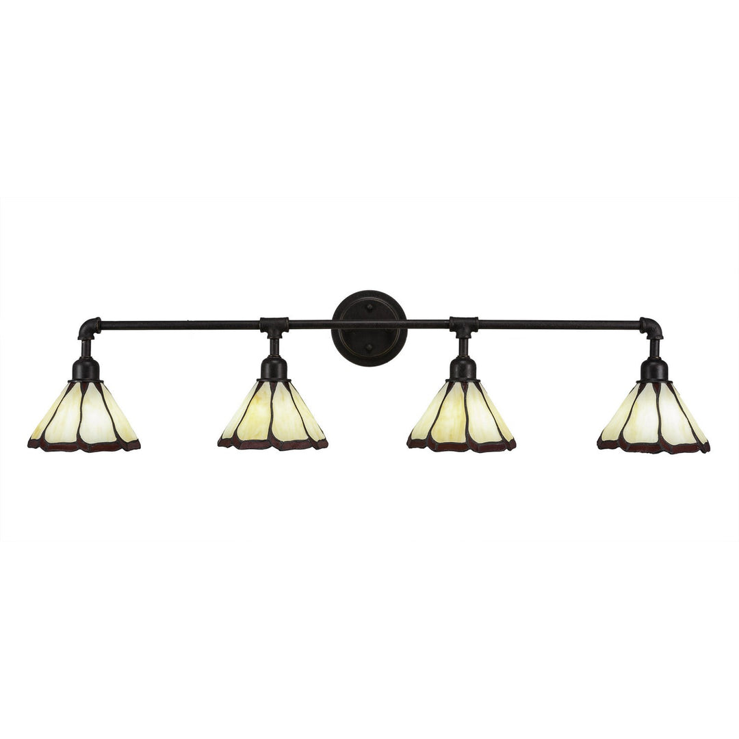 Toltec Vintage 184-dg-9165 Bath Vanity Light 43 in. wide - Dark Granite