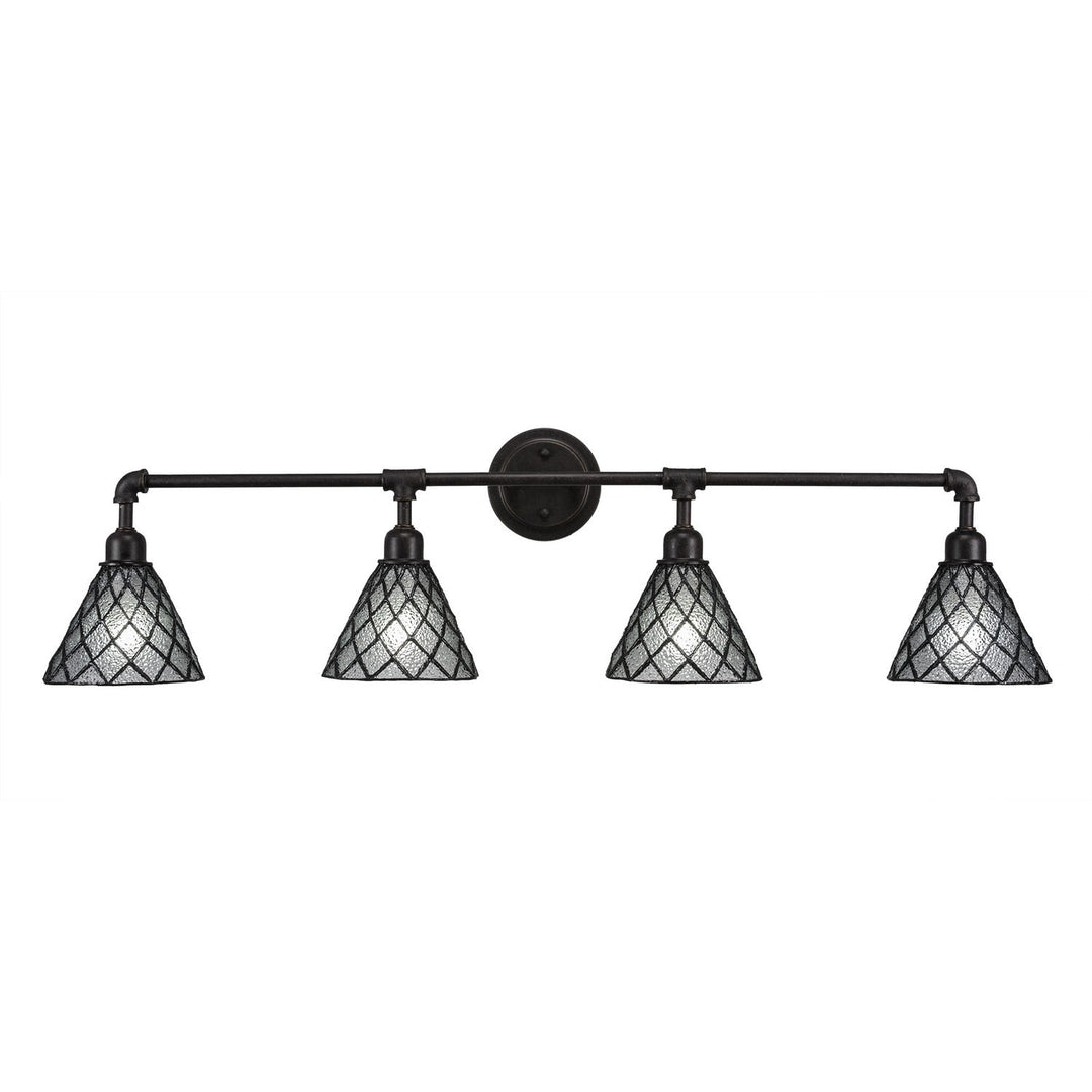 Toltec Vintage 184-dg-9185 Bath Vanity Light 43 in. wide - Dark Granite