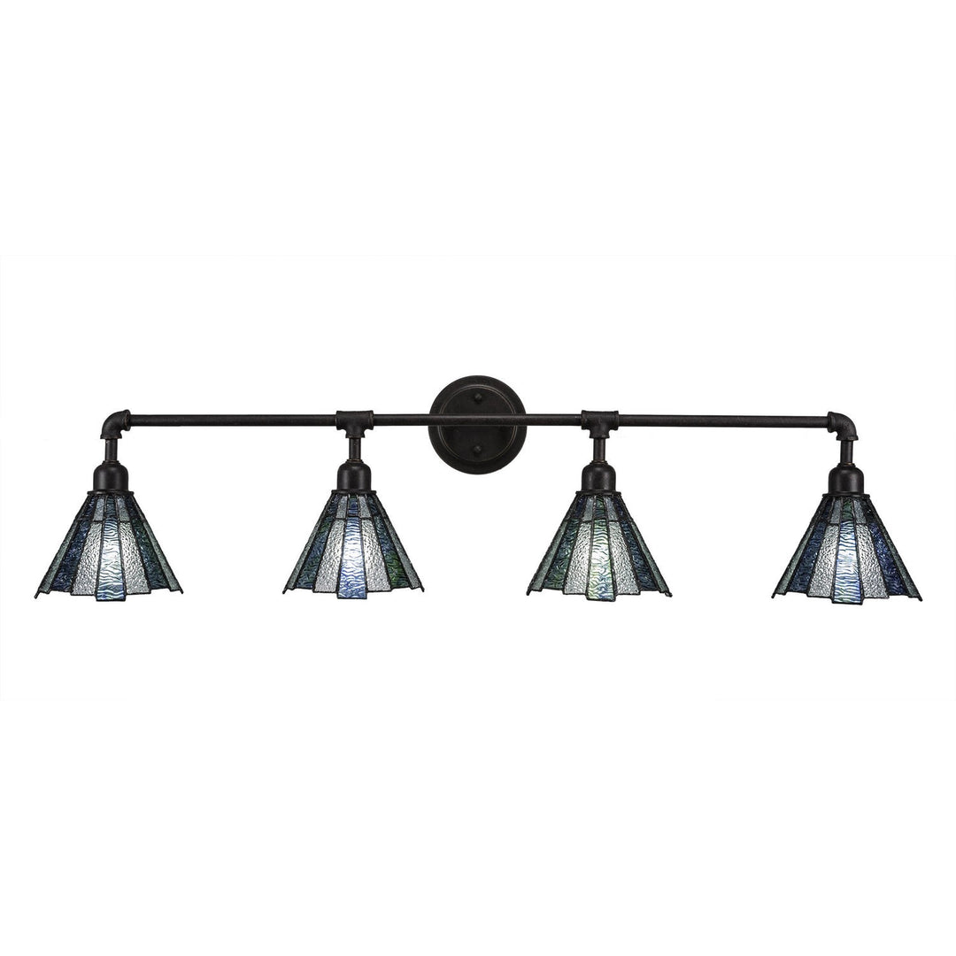 Toltec Vintage 184-dg-9325 Bath Vanity Light 43 in. wide - Dark Granite