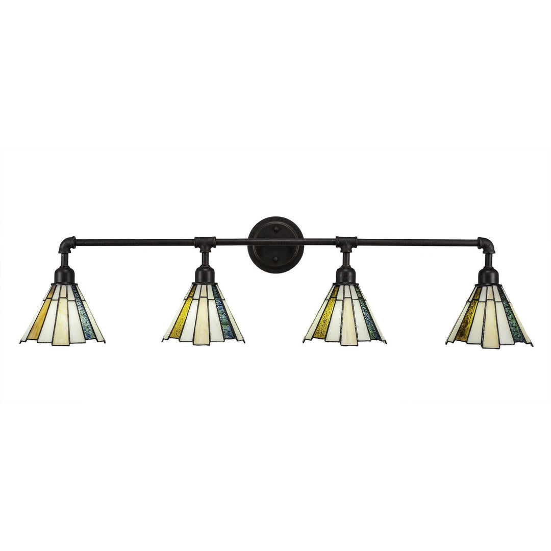 Toltec Vintage 184-dg-9335 Bath Vanity Light 43 in. wide - Dark Granite