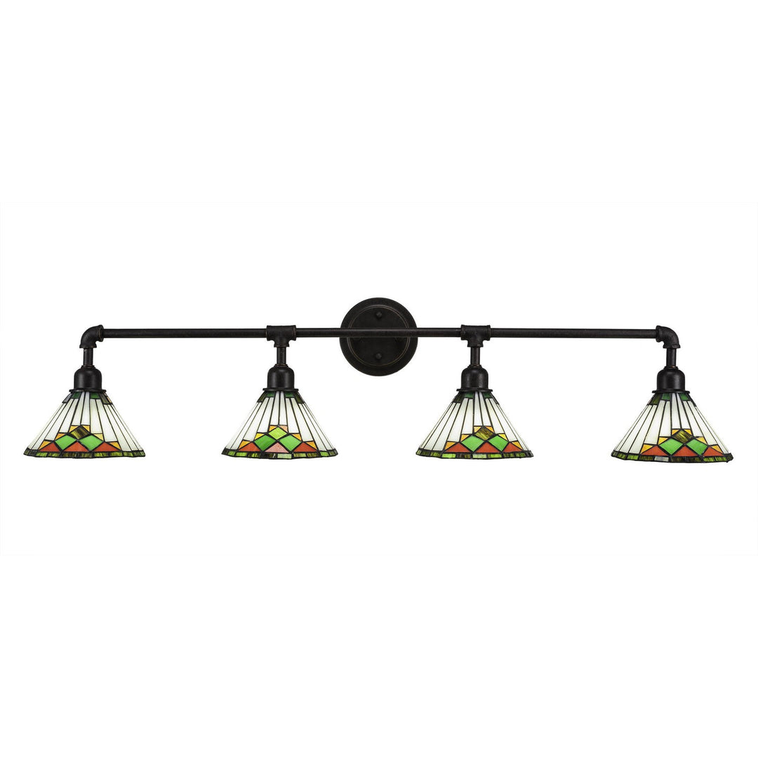 Toltec Vintage 184-dg-9375 Bath Vanity Light 44 in. wide - Dark Granite