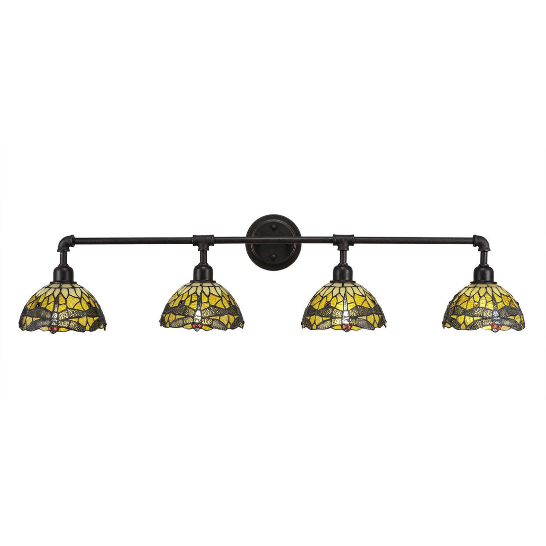 Toltec Vintage 184-dg-9465 Bath Vanity Light 44 in. wide - Dark Granite