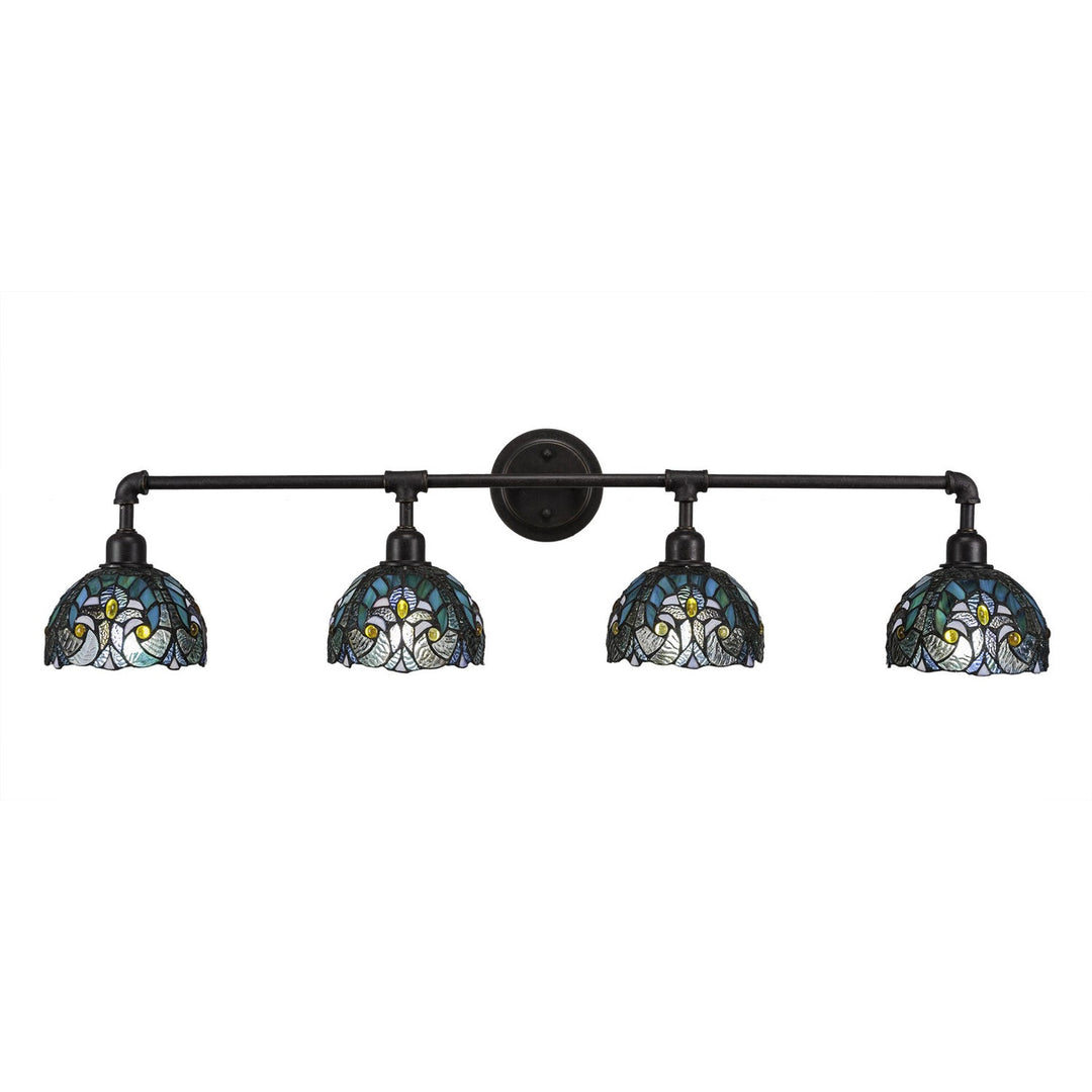 Toltec Vintage 184-dg-9925 Bath Vanity Light 43 in. wide - Dark Granite