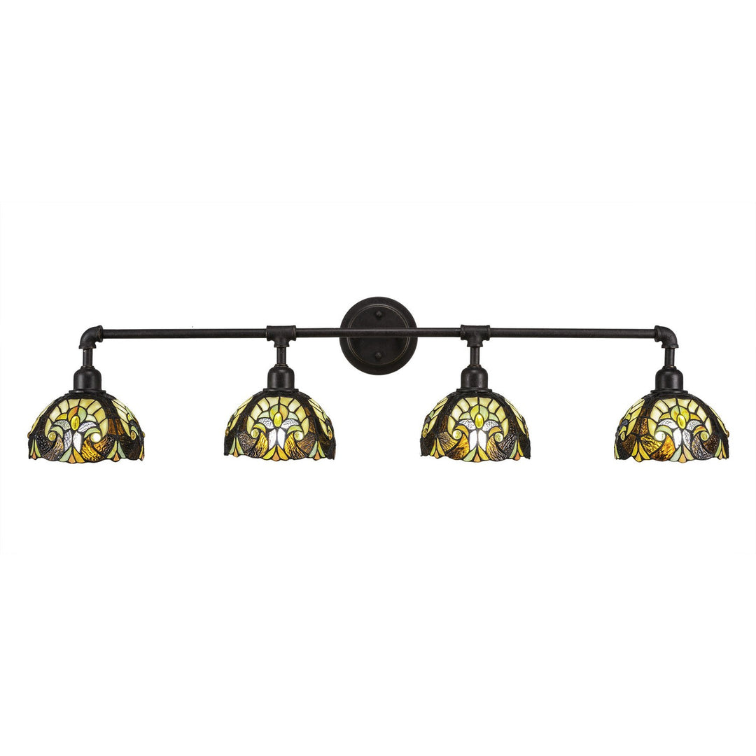 Toltec Vintage 184-dg-9945 Bath Vanity Light 43 in. wide - Dark Granite