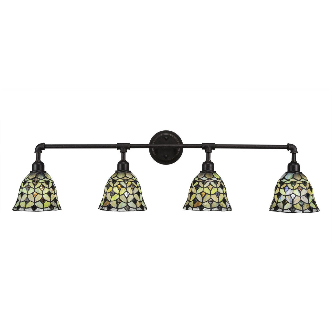 Toltec Vintage 184-dg-9965 Bath Vanity Light 43 in. wide - Dark Granite