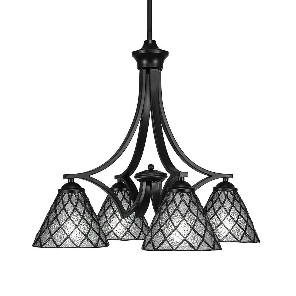 Toltec Zilo 568-mb-9185 Chandelier Light - Matte Black