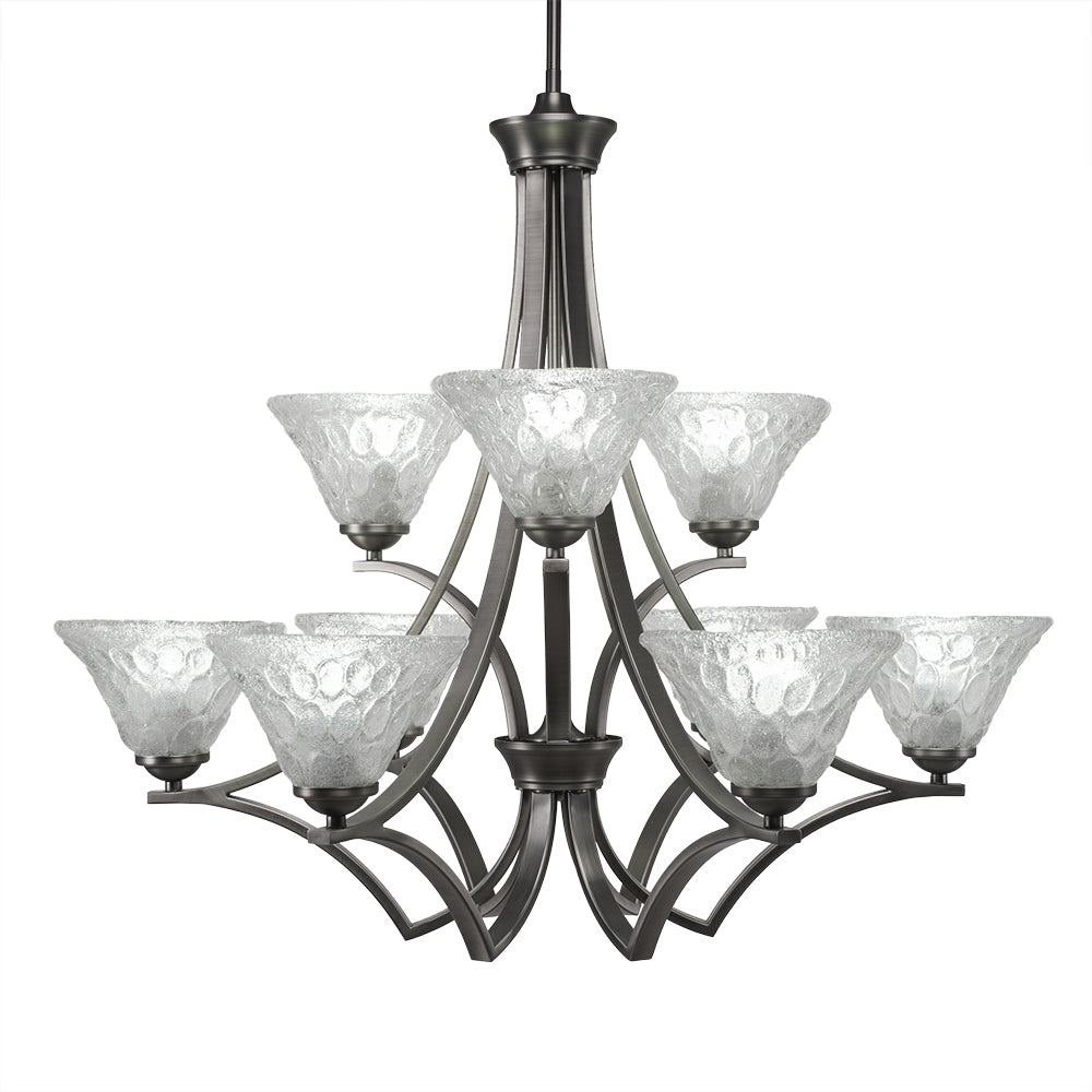 Toltec Zilo 569-gp-451 Chandelier Light - Graphite
