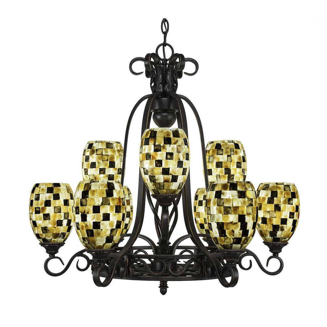 Toltec Eleganté 869-dg-408 Chandelier Light - Dark Granite