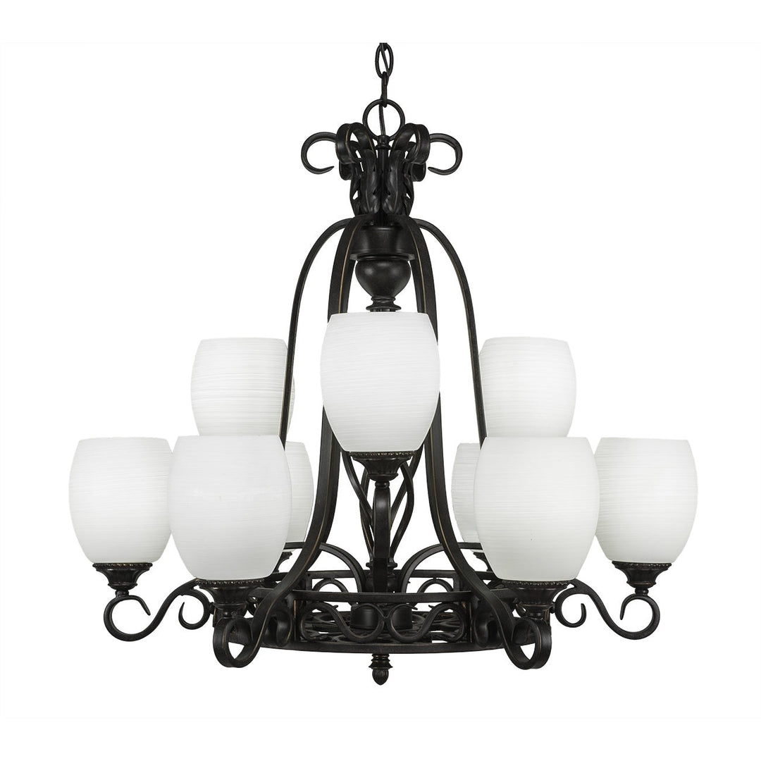 Toltec Eleganté 869-dg-615 Chandelier Light - Dark Granite