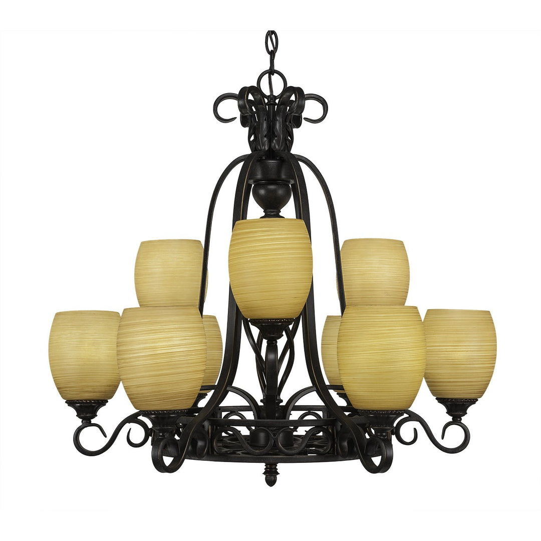 Toltec Eleganté 869-dg-625 Chandelier Light - Dark Granite