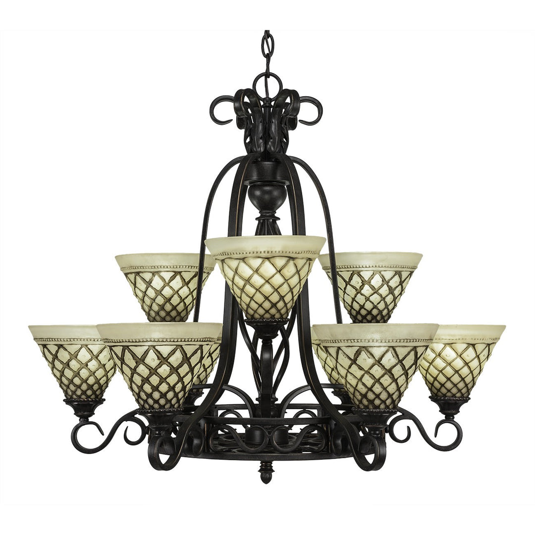 Toltec Eleganté 869-dg-7185 Chandelier Light - Dark Granite