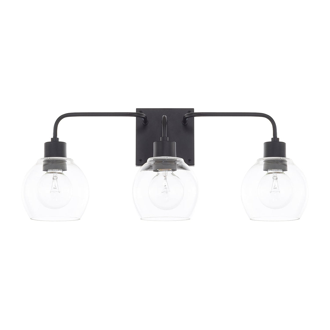 Capital Tanner 120031MB-426 Bath Vanity Light 25 in. wide - Matte Black