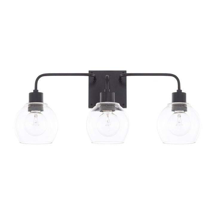 Capital Tanner 120031MB-426 Bath Vanity Light 25 in. wide - Matte Black