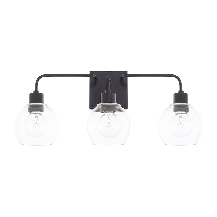 Capital Tanner 120031MB-426 Bath Vanity Light 25 in. wide - Matte Black