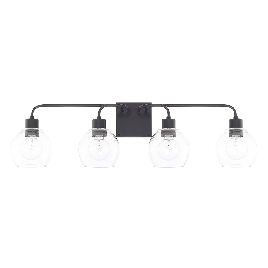 Capital Tanner 120041MB-426 Bath Vanity Light 34 in. wide - Matte Black