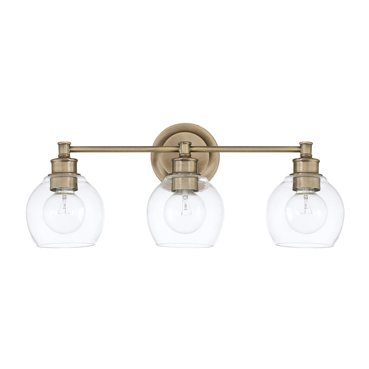 Capital Mid Century 121131AD-426 Bath Vanity Light 24 in. wide - Aged Brass