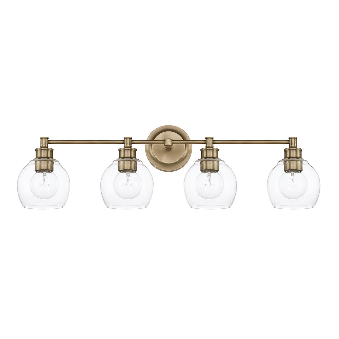 Capital Mid Century 121141AD-426 Bath Vanity Light 32 in. wide - Aged Brass