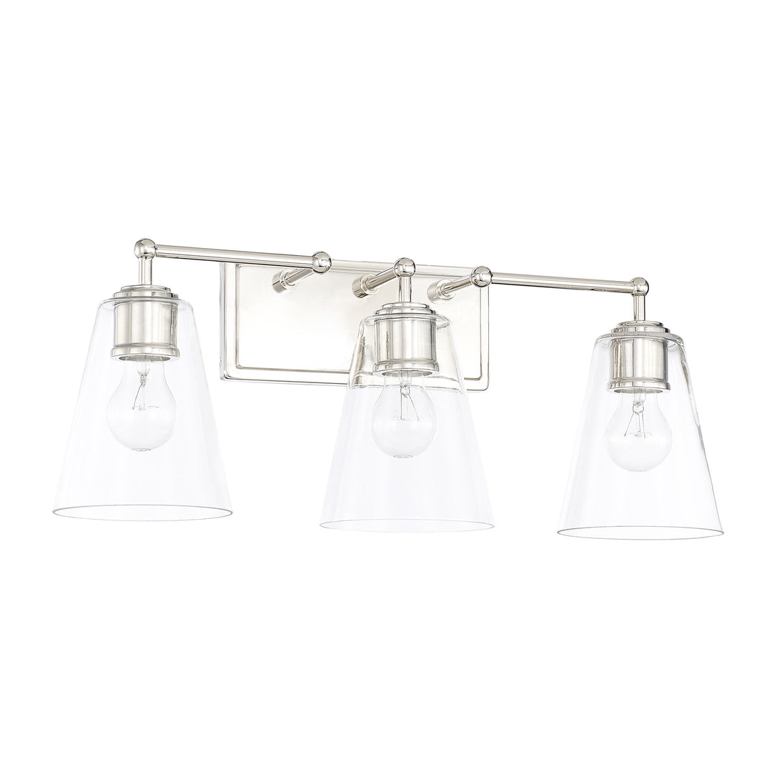 Capital Murphy 121731PN-431 Bath Vanity Light 24 in. wide - Polished Nickel