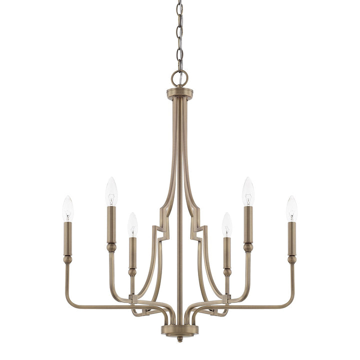 Capital Dawson 419361AD Chandelier Light - Aged Brass