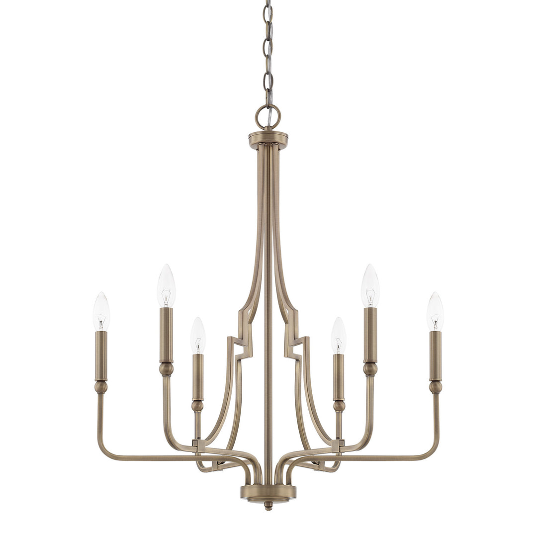 Capital Dawson 419361AD Chandelier Light - Aged Brass