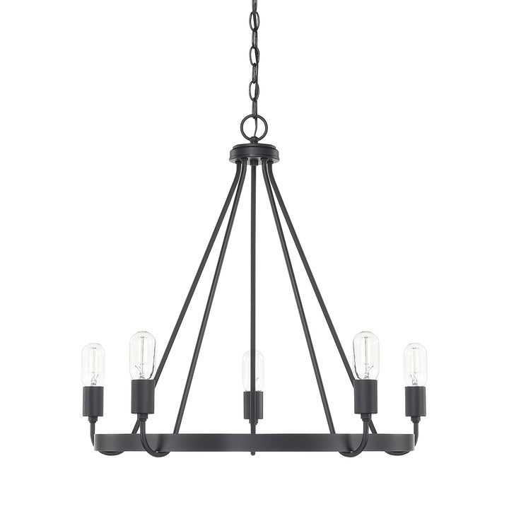 Capital Tanner 420061MB Chandelier Light - Matte Black