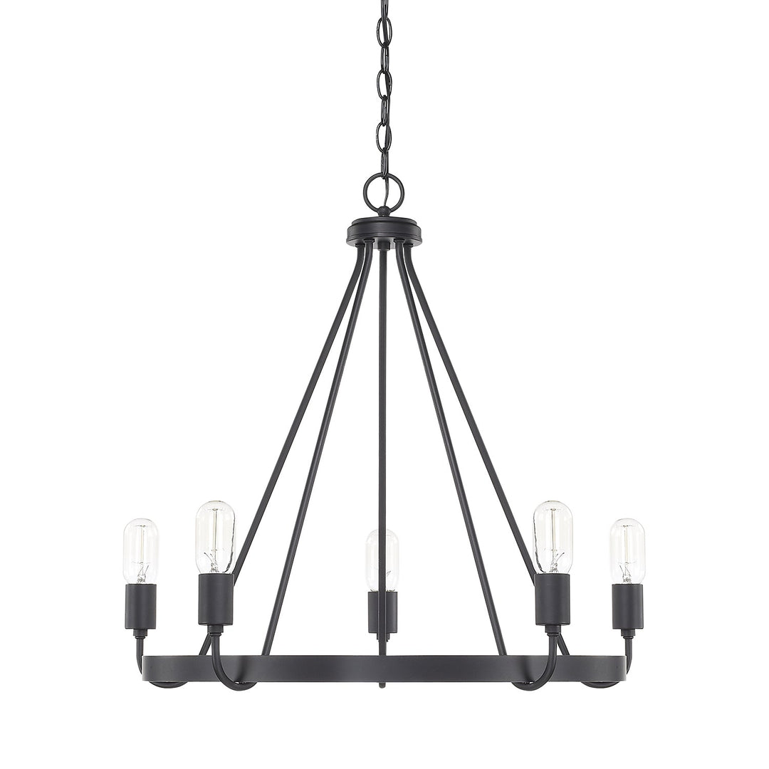 Capital Tanner 420061MB Chandelier Light - Matte Black