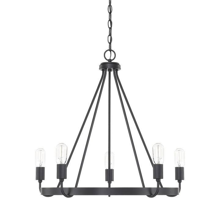 Capital Tanner 420061MB Chandelier Light - Matte Black