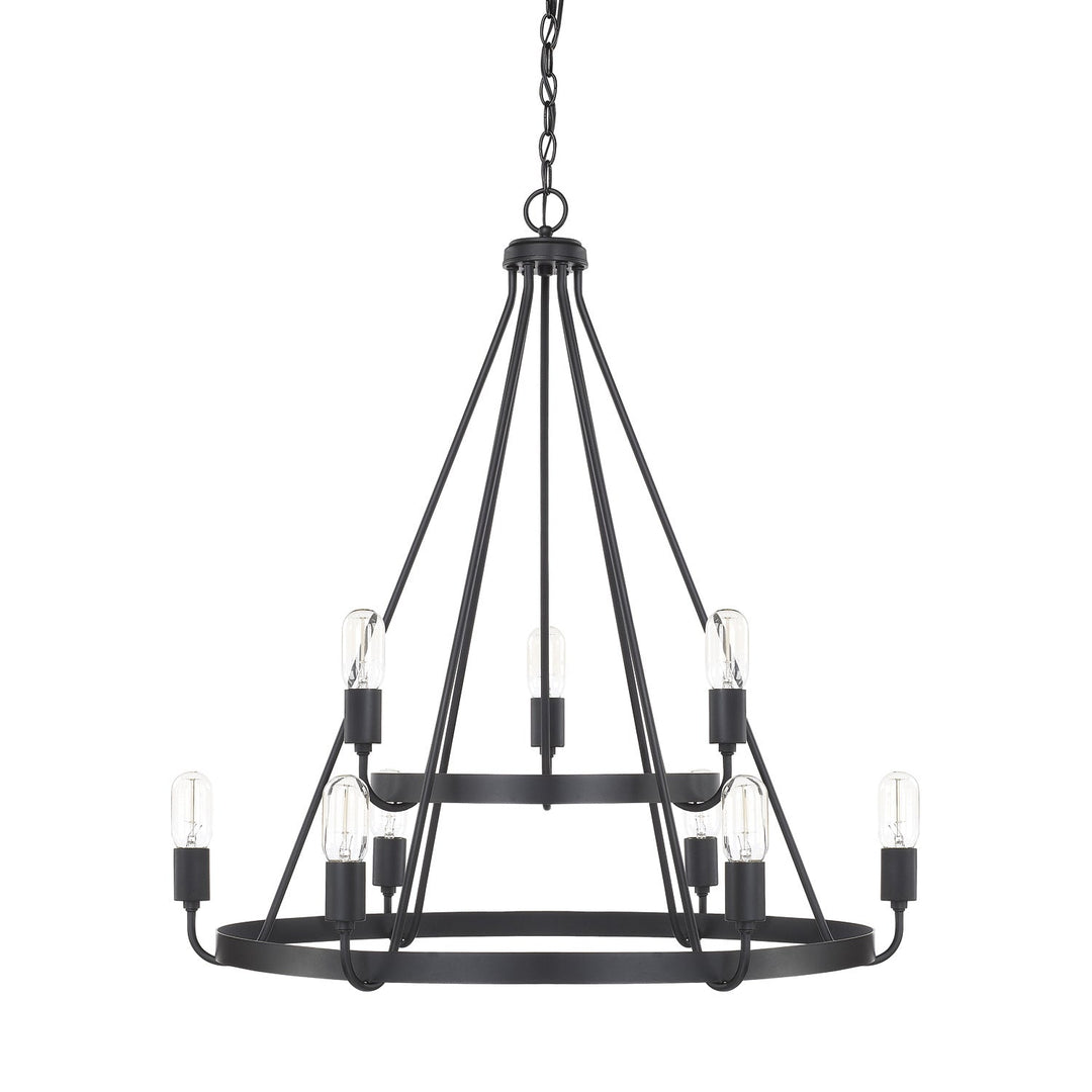 Capital Tanner 420091MB Chandelier Light - Matte Black