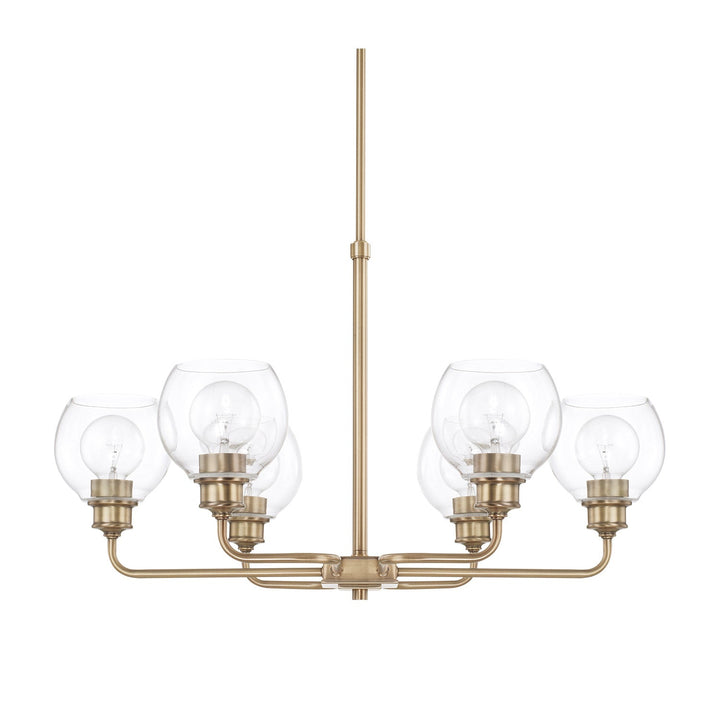 Capital Mid Century 421161AD-426 Chandelier Light - Aged Brass