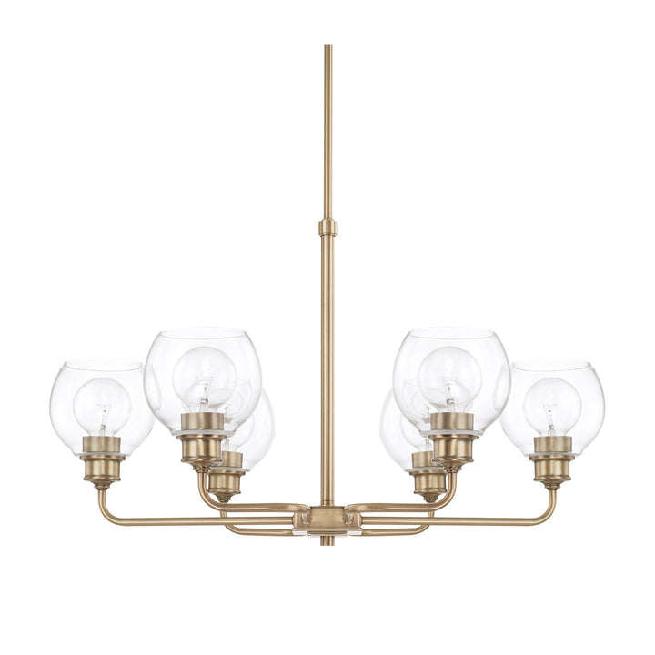 Capital Mid Century 421161AD-426 Chandelier Light - Aged Brass