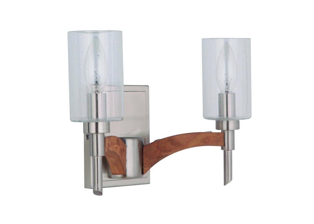 Craftmade Tahoe 40302-BNKWB Wall Sconce Light - Brushed Nickel/Whiskey Barrel