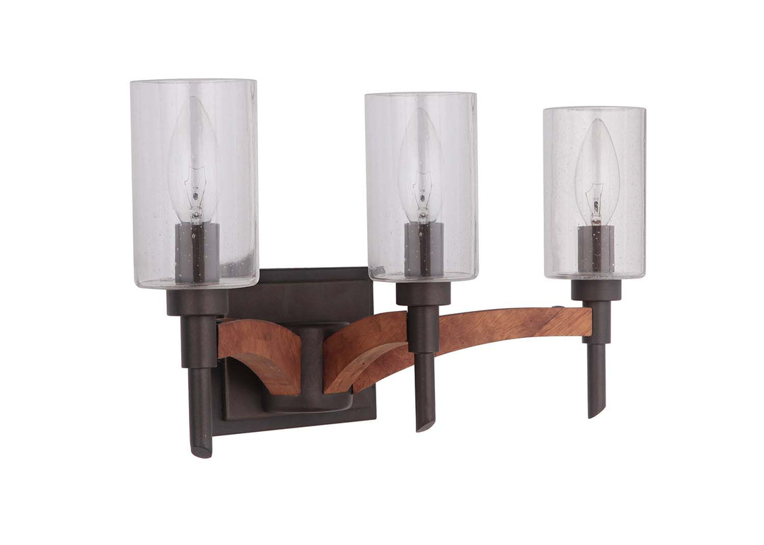 Craftmade Tahoe 40303-ESPWB Bath Vanity Light 17 in. wide - Espresso/Whiskey Barrel