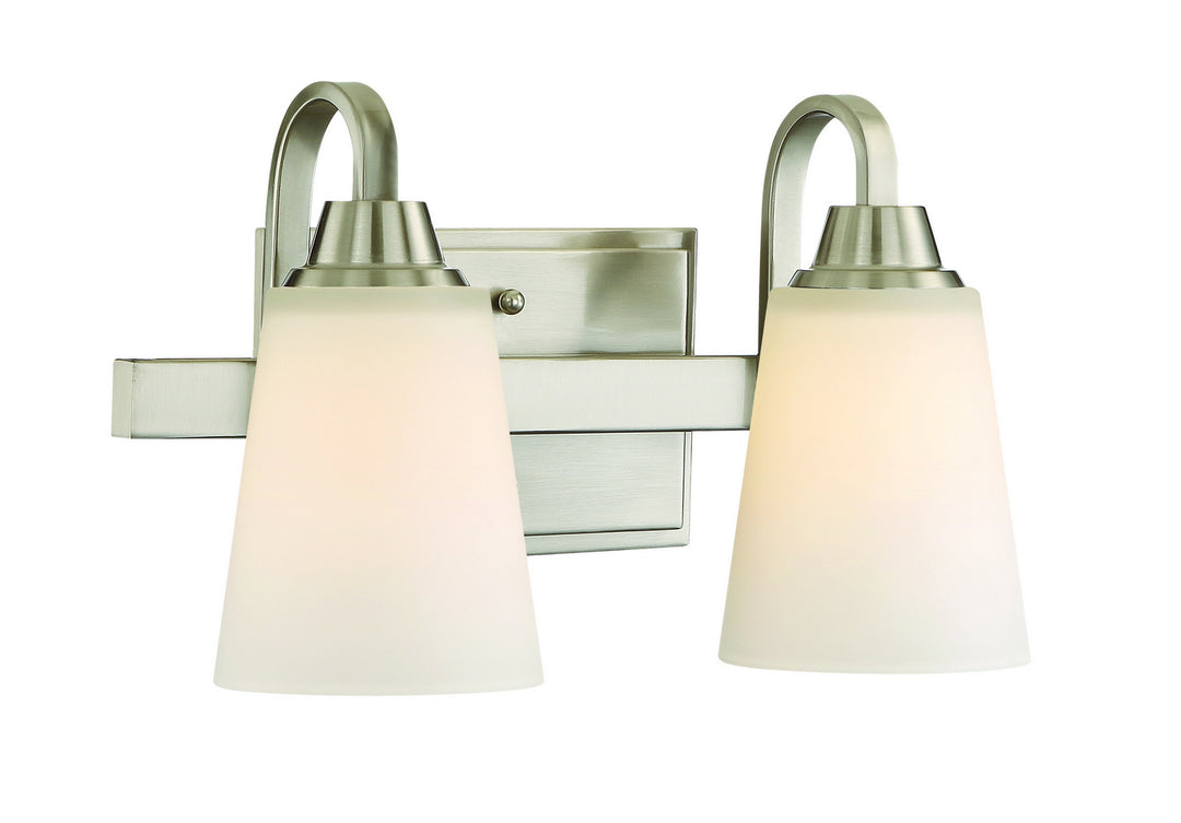 Craftmade Grace 41902-BNK Bath Vanity Light 14 in. wide - Brushed Polished Nickel