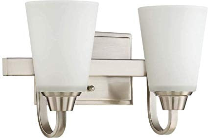 Craftmade Grace 41902-BNK Bath Vanity Light 14 in. wide - Brushed Polished Nickel