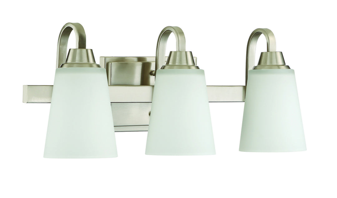 Craftmade Grace 41903-BNK Bath Vanity Light 21 in. wide - Brushed Polished Nickel