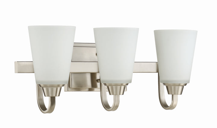 Craftmade Grace 41903-BNK Bath Vanity Light 21 in. wide - Brushed Polished Nickel