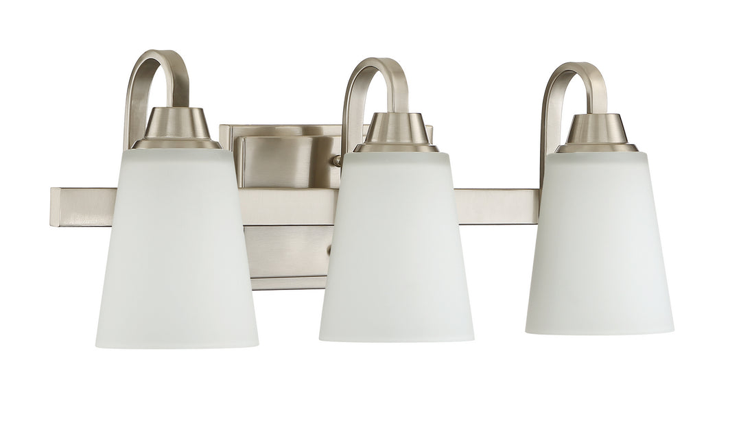 Craftmade Grace 41903-BNK Bath Vanity Light 21 in. wide - Brushed Polished Nickel