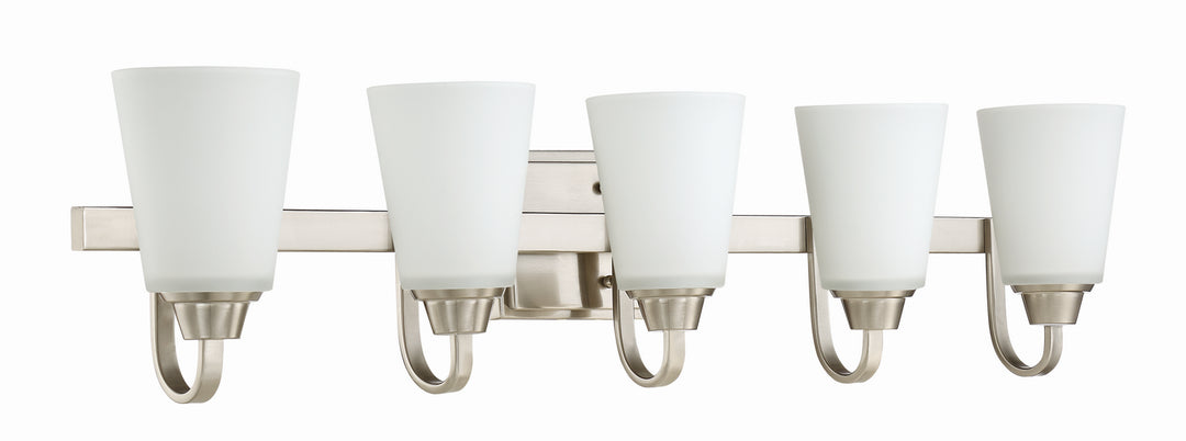 Craftmade Grace 41905-BNK Bath Vanity Light 37 in. wide - Brushed Polished Nickel